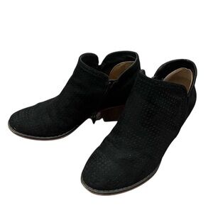 Fergie Black Suede Mini Boots Women’s 6.5